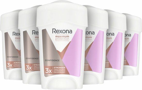 Rexona Women Maximum Protection Confidence Anti-Transpirant Deodorant Stick - 6 x 45ml