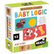 HEADU - Wooden Game Baby Logic – logica en fijne motoriek voor peuters | educatief spel van hout 1-3 jaar, het combineren van dieren en levensmiddelen, cadeau-idee voor kinderen, gemaakt in Italië