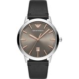 Emporio Armani Herenhorloge AR11277 Analoog Quartz Leer Grijs