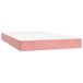 VidaXL 347773 Matras met binnenvering Tweepersoons Roze/Wit Polyester Schuim 120x200x20 cm