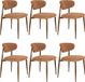 Housecraft Living Noor Eetkamerstoelen Terracotta - Set van 6