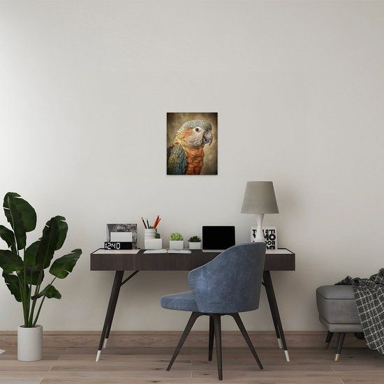 A.S. Création Canvas Fantasy Parrot Orange | DD133347
