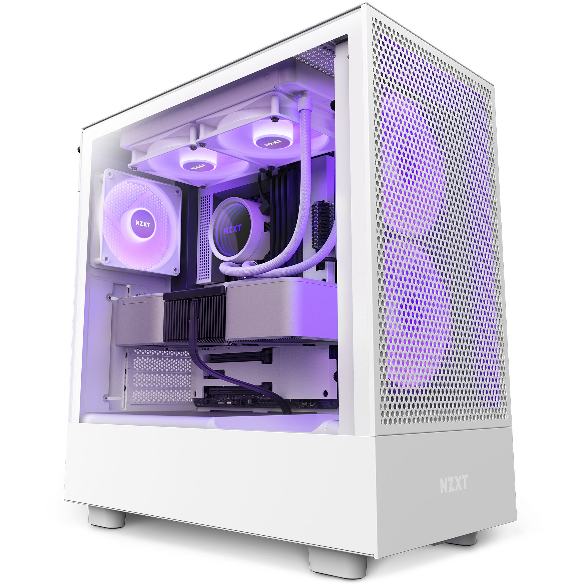 NZXT H5 Flow RGB Midi Tower - White