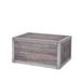 L. Vintage houten kist rechts. 33 x 22 x 15