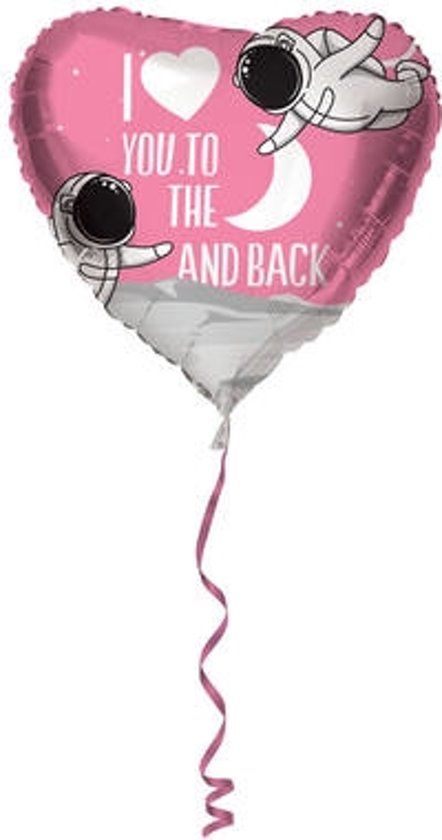 Folat Folieballon Hart I Love You To The Moon... - 45cm