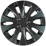 Cartrend 70287 Storm wieldoppenset, 14 inch, zwart, 4-delig