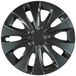 Cartrend 70287 Storm wieldoppenset, 14 inch, zwart, 4-delig