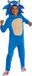 Disguise Sonic Movie Sonic jumpsuit met capuchon voor kinderen, officieel gelicentieerd door , Sonic 3 verkleedkostuum, inclusief capuchon met driedimensionale stekels en vilten oren, leeftijd 5-6 jaar