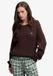Superdry Pull en maille torsadée ample pour femme Chestnut Brown Coton