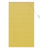 vidaXL Rolgordijn Geel 80 x 160 cm Bamboe