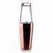 Lacor - 62286 - Boston Shaker van roestvrij staal met 2 glazen, borosilicaatglas, inhoud 800 ml + 500 ml, luchtdichte sluiting, Ø 8 x 16 cm, koper