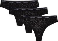 Calvin Klein Brazilian 3 Pk Zwart Dames L