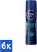 Nivea Men Fresh Ocean Deodorant Spray - 6 x 150 ml