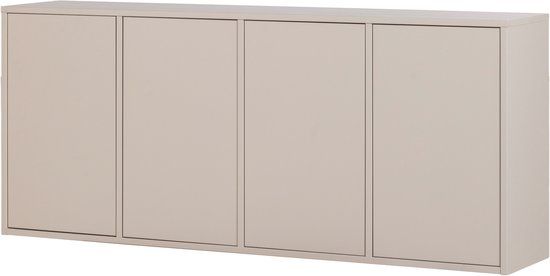 WOOOD Merel Dressoir - Grenen - Dust - 85x200x39,5