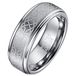 Mendes Jewelry Heren ring Wolfraam Celtic Knot Brushed-17mm