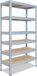 Shelfplaza PRO metalen stellingkast - 180x110x50 cm - verzinkt - 6 planken