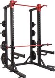 Inspire Fitness UCHR1 - Ultimate Commercial Half Rack - Squat Rack - Zwart/Rood