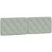 Coussin de tête de lit gris clair 160 cm velours