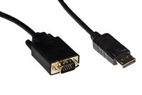 LINK LKCDV01803 DisplayPort-kabel mannelijk - VGA 15-polige stekker 1,8 m - compatibel met pc, monitor, gaming