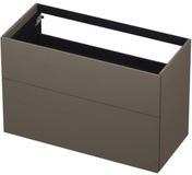 INK - Onderkast 2 Laden Push To Open 65cm Gelakt - 1000x450x650 Mm - Mat Taupe