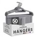 Utopia Home Premium Fluwelen kleerhangers, 50 stuks, grijze antislip kleerhangers met stang voor das, 360 graden draaibare haak, zeer stevig, om jas te dragen