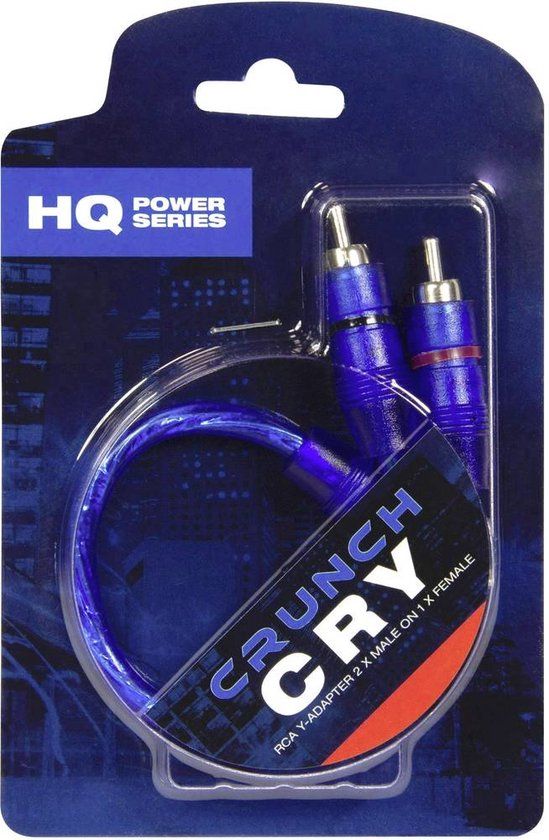 Crunch CRY Y-cinchkabel 25.00 cm [1x Cinch-koppeling - 2x Cinch-stekker]