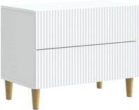 vidaXL Nachtkastje met lade Wit 62 x 34,5 x 48 cm Bewerkt hout