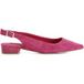 Café Noir Ballerines en daim ouvertes derrière rose vif 36