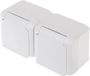 Legrand Forix Serie - Dubbel Opbouw Wandcontactdoos - Wit - IP44