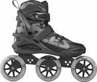 ROCES Neon TIF 3x100 Inline Skate - Zwart - Maat 47
