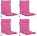 vidaXL - 4-delige - hoogrugkussen - GEMERT - 4 - pcs - 100% - Polyester - Roze