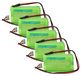 vhbw 5x batterie compatible avec ABM KCD013(SC), IL(D/E), AXC003(SC), IL023(8), IL(F/R), AXC(W) sortie de secours, éclairage de secours (2000 mAh, 4,8 V, NiMH)