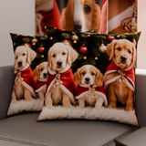 PETTI Artigiani Italiani - Paar kussenslopen 65 x 65 cm van microvezel, kerstdecoratie, voor slaapkamer, bank, woonkamer, set van 2 kussenslopen, kussensloop Xmas 18