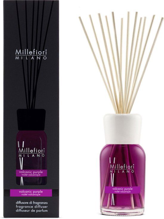 Millefiori Milano Geurstokjes 500 ml - Volcanic Purple - Bloemig