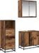 vidaXL Badkamermeubel Set Oud Hout 65 x 33 x 60 cm
