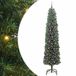 vidaXL Kunstkerstboom Groen 240 cm PVC en Staal en Kunststof