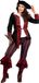 Wilbers Piraat Outfit Dame burgundy/zwart premium - Maat 48