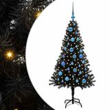 vidaXL Sapin de Noël noir 150 cm PVC