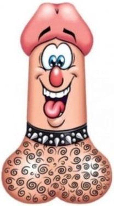Okado Penis Ballon 80 cm – Folieballon voor Vrijgezellenfeest, Pride, Carnaval en Themafeest – Feestversiering Zonder Helium