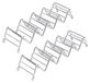 Inox Taco Holder met 4 Compartimenten voor Hard en Zacht Shell Taco's