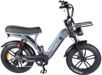 Ouxi Q8-S Fatbike - Gris Fer - Bas d'entrée