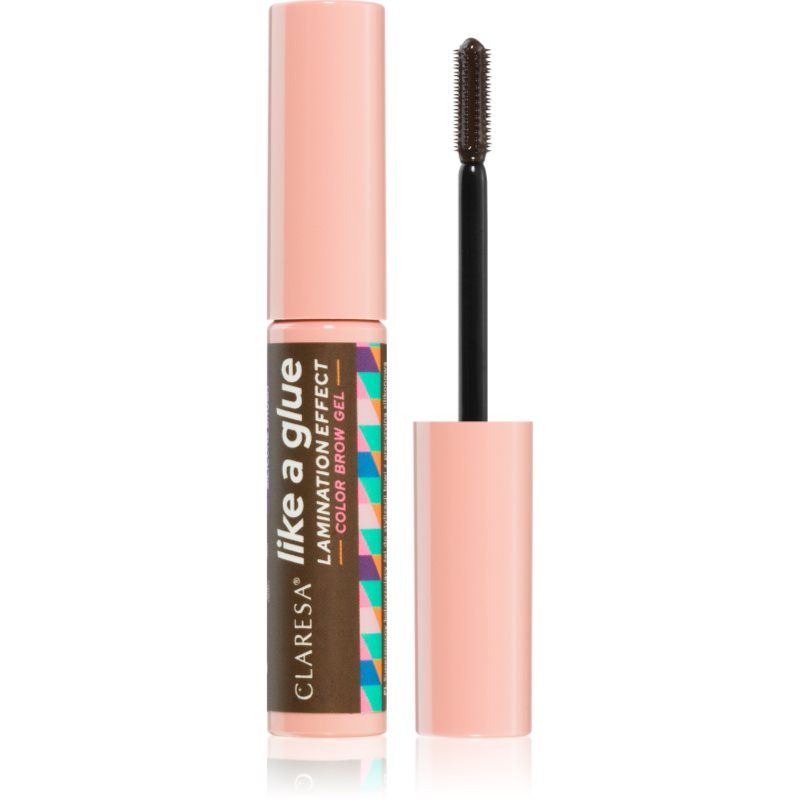 CLARESA LIKE A GLUE 02 BROWN LAMINATION EFFECT COLOR BROW GEL WENKBRAUWGEL 8 GRAM