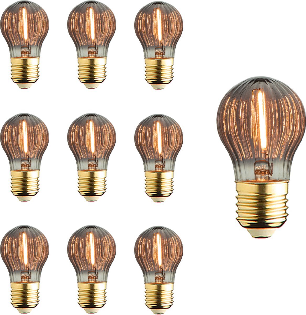 Lybardo E27 LED Lamp - 10-pack - 1 watt - 2100K extra warm