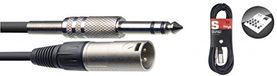Stagg 2 m Mono Jack S-serie luidsprekerkabel - zwart