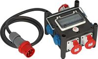 Brennenstuhl Compacte elektrische koffer van rubber (2 m kabel, 2 x CEE 400V/16A, 1x CEE 400V/32A, 4x 230V/16A, voor permanent gebruik buitenshuis, Made in Germany)
