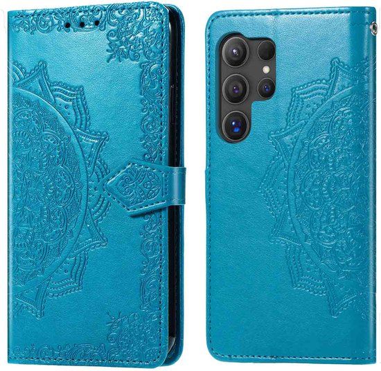imoshion Mandala Bookcase - Geschikt voor Samsung Galaxy S25 Ultra - Turquoise