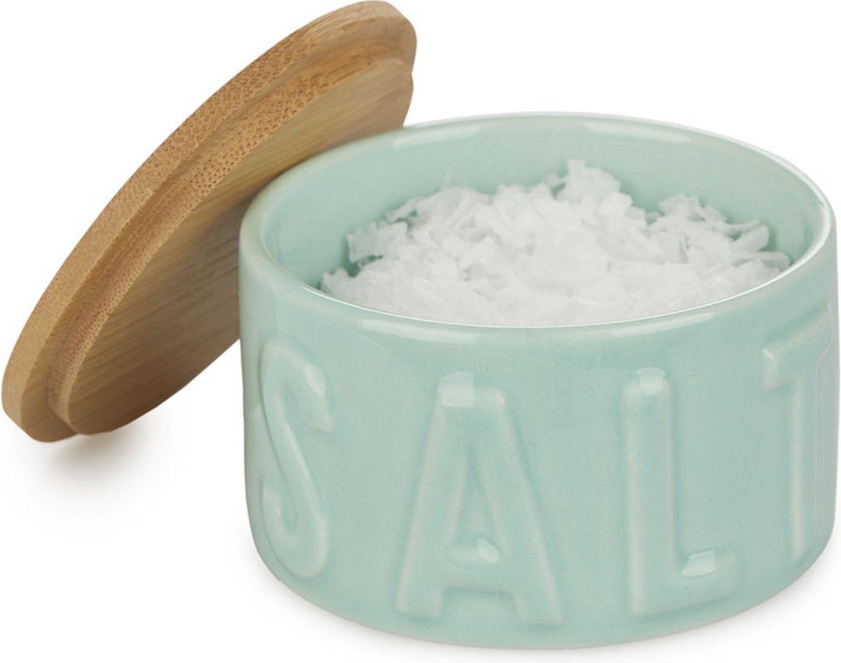 Balvi Zoutvat Zoutpot Salt Groen Keramiek