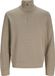Jack & Jones Pull Jprblamilano Stitch Knit Half Zip S 12259664 Greige/melange Hommes Taille - XL