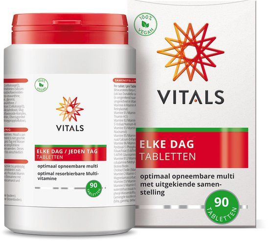 Vitals Elke Dag - 90 tabletten - multivitamine