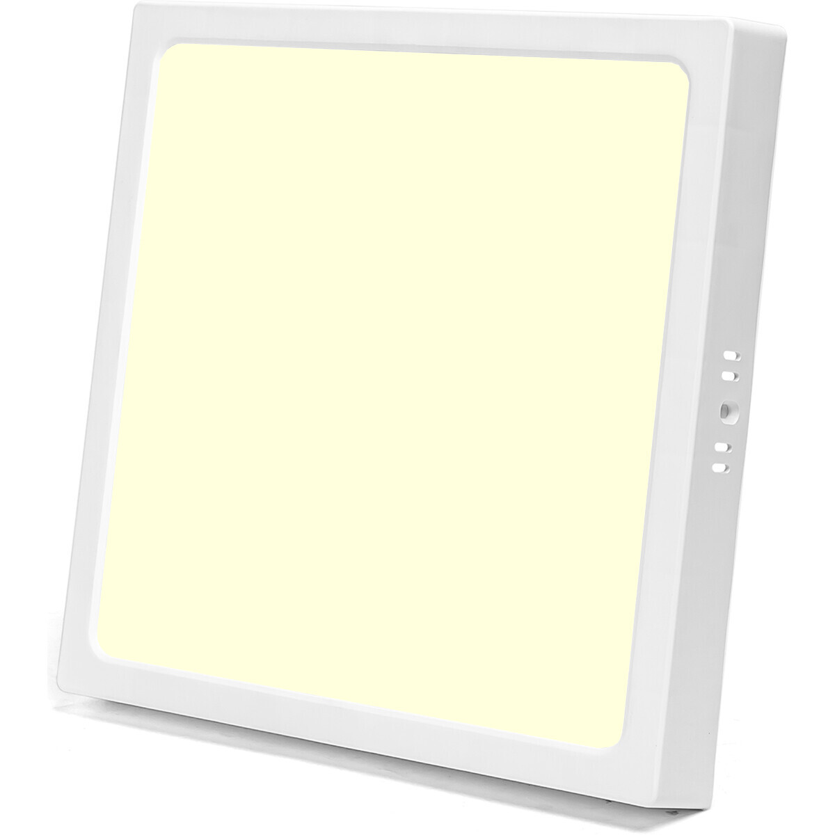 BES LED LED Paneel - Downlight - Aigi - Warm Wit 3000K - 24W - 30x30 - Opbouw - Vierkant - Wit - Flikkervrij